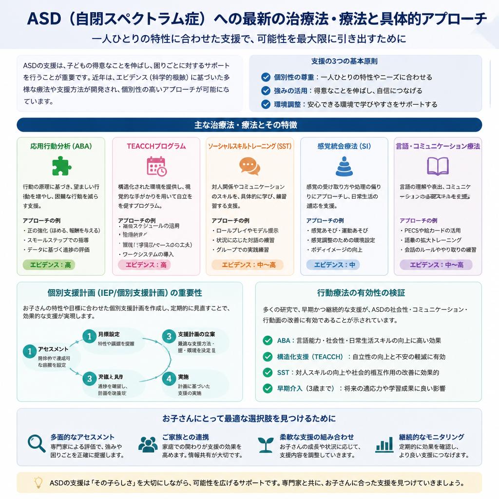 ASDの治療法とアプローチ