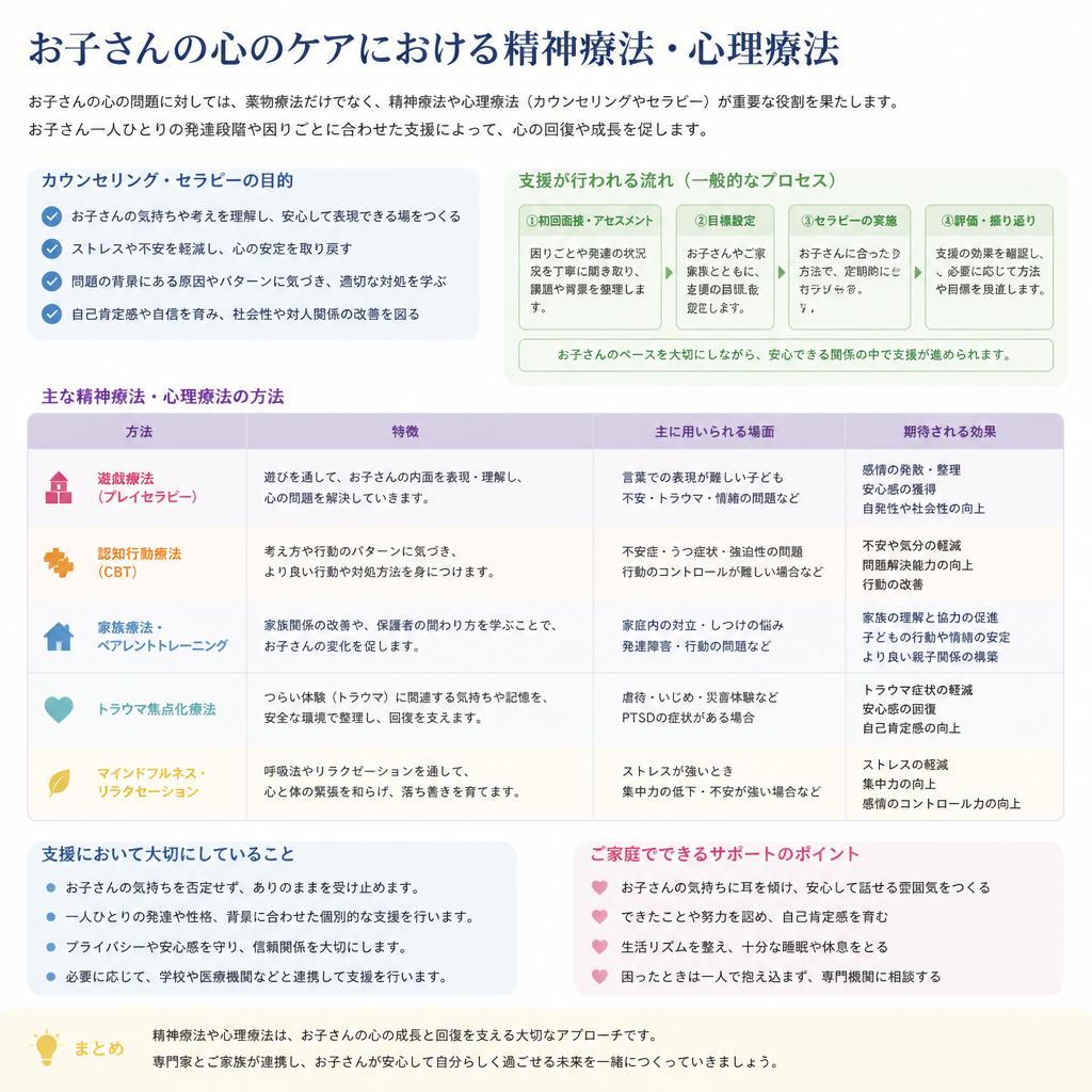 精神療法と心理療法の役割